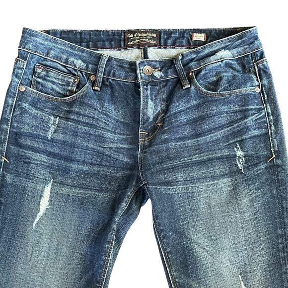 Cult of Individuality Rogan Capri Jeans SIZE 29 Distressed Medium Wash Low Rise - Picture 5 of 10